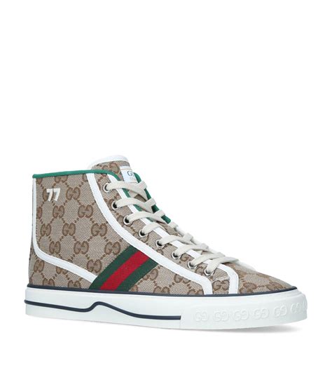 gucci basket blanche|Gucci high top sneakers beige.